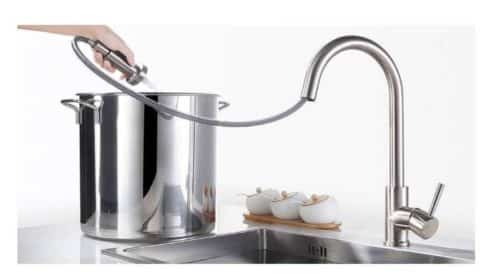 robinet de cuisine avec douchette extractible Homelody