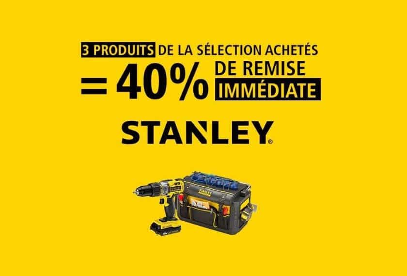 3 articles Stanley achetés = 40% de remise