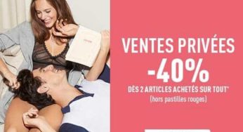 Jusqu’à ce soir seulement -40% dès 2 articles DIM achetés !