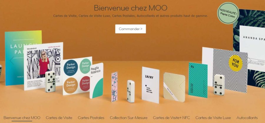 5€ de remise sur MOO dès 60€ (cartes de visite, autocollants, cartes postales, cartes invitation, flyer…)