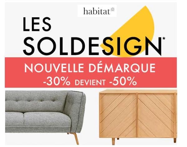 Deuxième démarque Habitat ! 20% de remise supplémentaire sur les articles démarqués