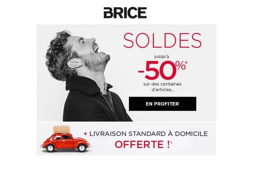 Les Soldes sur Brice : jusqu’à moins 50% + livraison gratuite sans minimum