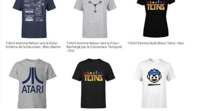 Offre flash T-shirts Retro (Tetris, Atari, Zelda, Retour vers le futur…)
