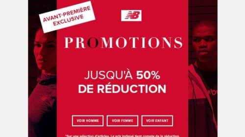 Pré-Soldes New Balance jusqu’à -50% en avant-première