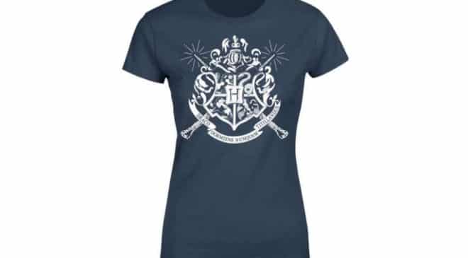 T-shirt Harry Potter officiel Emblèmes des Maisons de Poudlard