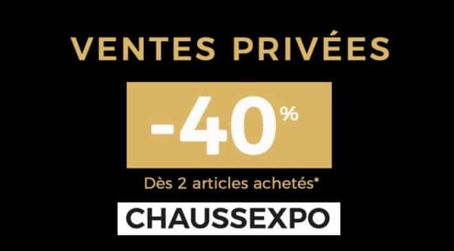 Vente Privée Chaussexpo 40% De Remise Dès 2 Articles