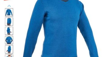 Moins de 4€ le pull de randonnée Quechua Adulte bleu NH150 (du S au 3XL)