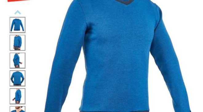 pull de randonnée Quechua Adulte bleu NH150