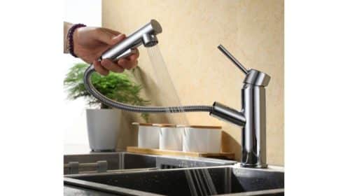 robinet avec douchette extractible 2 jets pour cuisine ou salle de bain Homelody