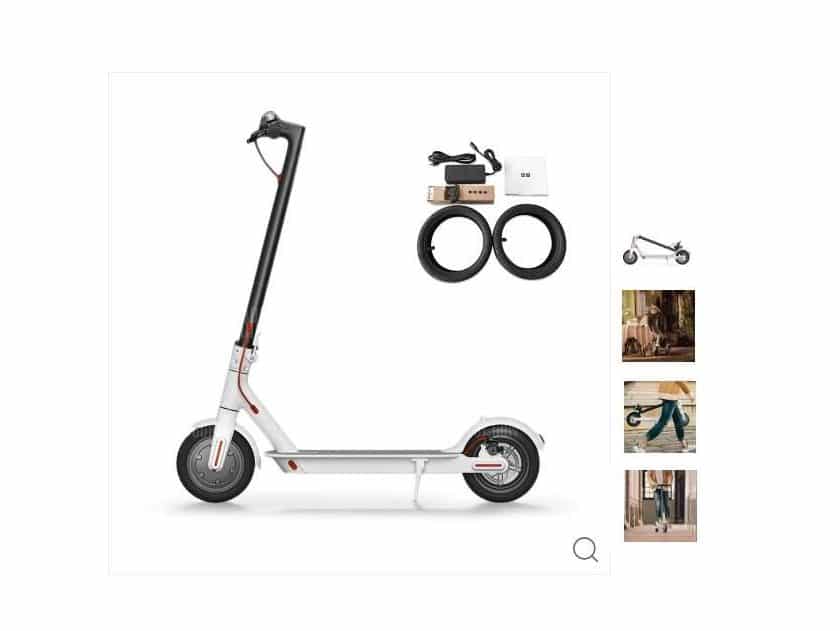 trottinette électrique Xiaomi M365 blanche pas chere