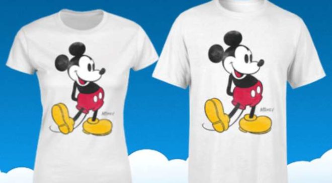 10,99€ le T-shirt Mickey Mouse officiel enfant, homme ou femme