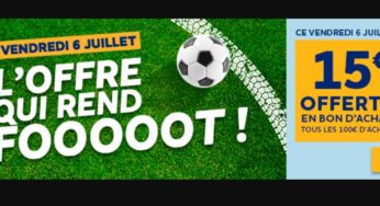 15€ offert par tranche de 100€ d’achats sur Norauto (UNIQUEMENT AUJOURD’HUI)