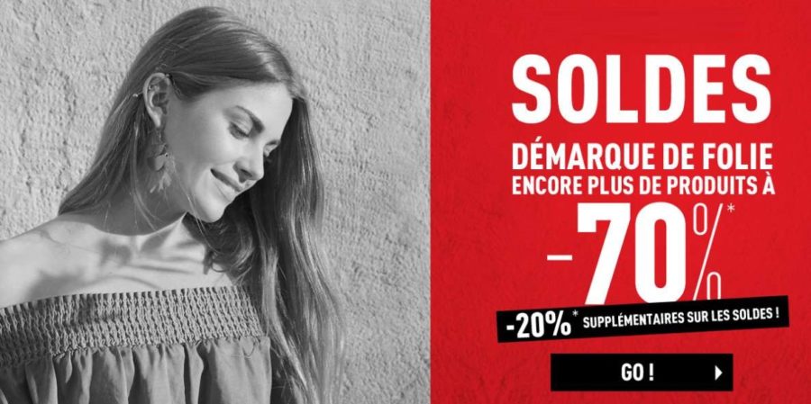 20% de remise en plus sur la dernière démarque Pimkie (déjà jusqu’à -70%)