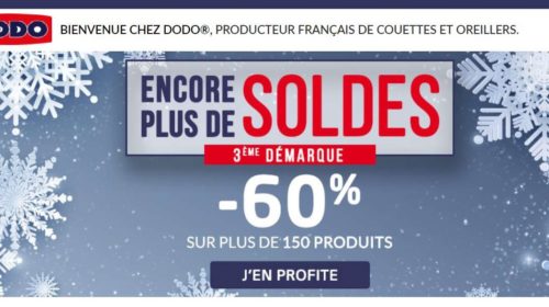 Nouvelle démarque des soldes DODO