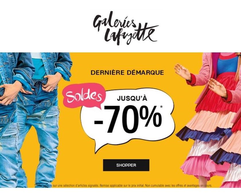 Soldes Galeries Lafayette : 20% en plus sur le Vide stock