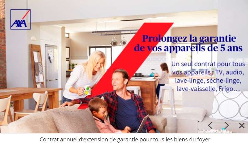 Vente Privée Axa Assistance contrat extension de garantie