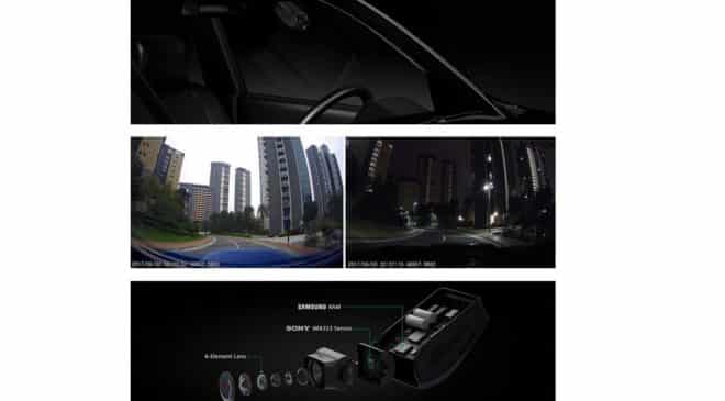 caméra de voiture Full HD Aukey vision nocturne grand angle détecteur mouvement