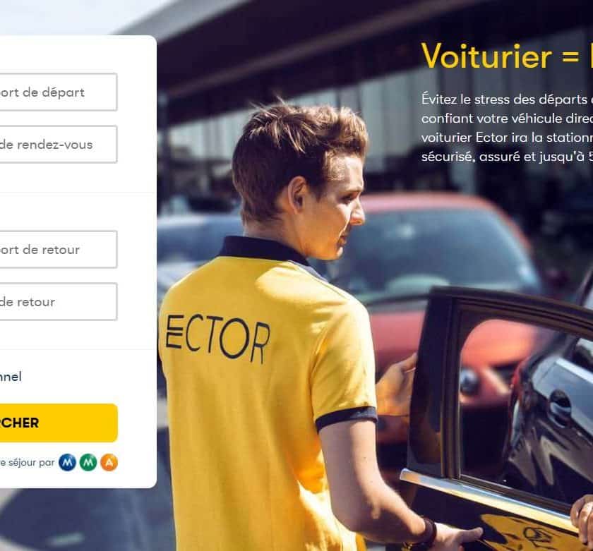 laissez votre voiture au dépose minute avec Ector voiturier