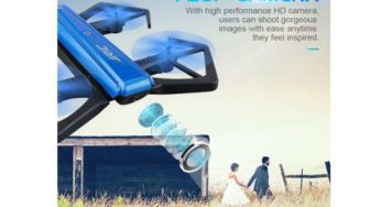 Moins de 25€ le mini-drone pliable WIFI avec camera 720P HD Goolsky JJR (+ 2 batteries supplémentaires)