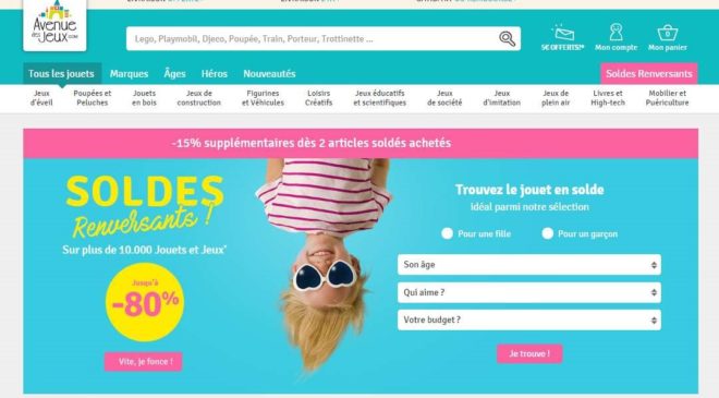 remise supplémentaire sur les soldes Avenue des Jeux