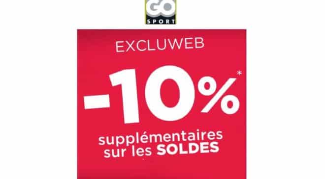 remise supplémentaire sur les soldes Go Sport