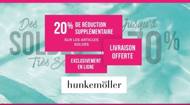 remise supplémentaire sur les soldes Hunkemöller