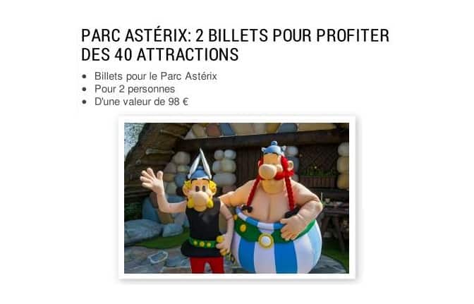 2 tickets pour le Parc Astérix à gagner