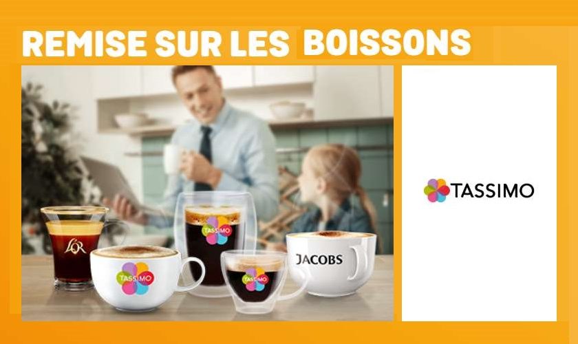 30% de remise sur toutes les capsules Tassimo