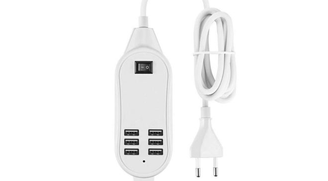 4,28€ la prise chargeur 6 ports USB