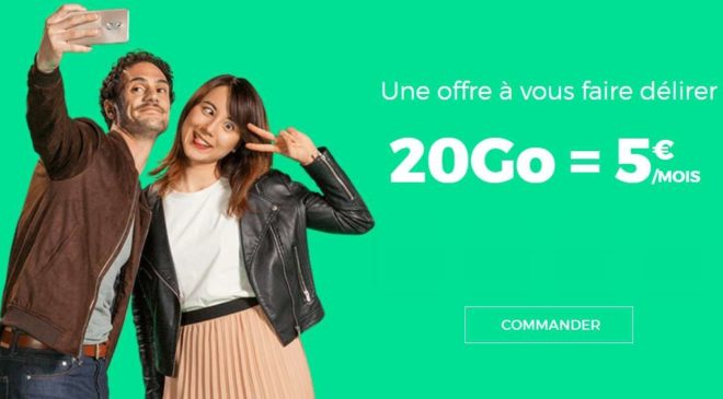 5€ le forfait RED SFR 20Go à VIE