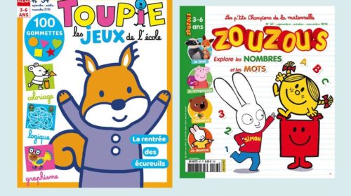 Abonnement magazines Zouzous et Toupie Jeux pas cher