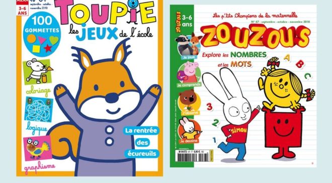 Abonnement magazines Zouzous et Toupie Jeux pas cher