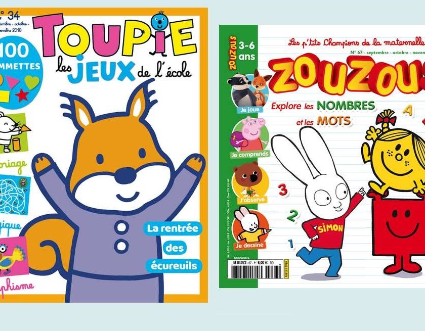Abonnement magazines Zouzous et Toupie Jeux pas cher