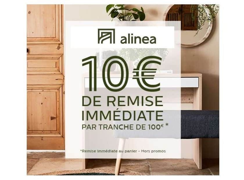 Alinea offre 10€ de remise immédiate