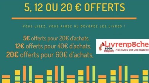 Livrenpoche 5€ de remise dès 20€ d’achats