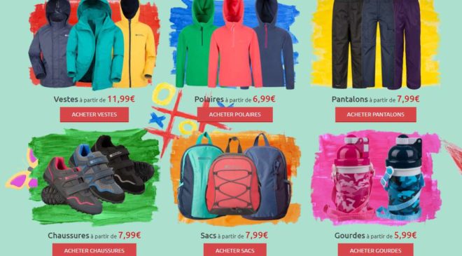 Pour la rentrée remise de 20% sur Mountain Warehouse