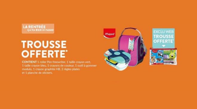 Rentrée des classes 1 trousse garnie Maped gratuite