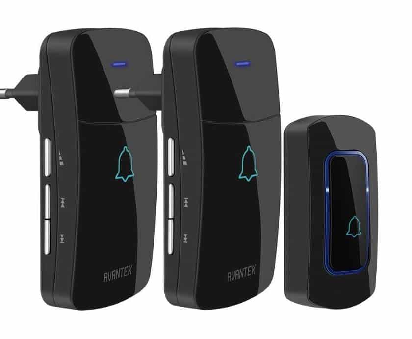 Sonnette sans fils avec 2 récepteurs Avantek D-3C PROMO