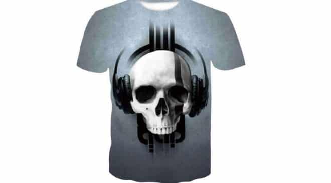 T-shirt homme King Leoric Rock 3D pas cher