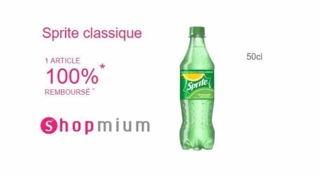 bouteille de Sprite GRATUITE Shopmium