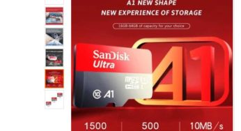 9,22€ carte micro SDXC SanDisk 64Go Ultra 100 Mo/s (classe 10, U1, A1) port inclus
