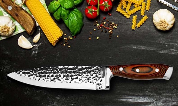 couteau de chef professionnel HOBO lame 20cm en Acier AUS-10