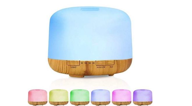 diffuseur huile essentielle et aromatique avec télécommande et lumineux Decdeal