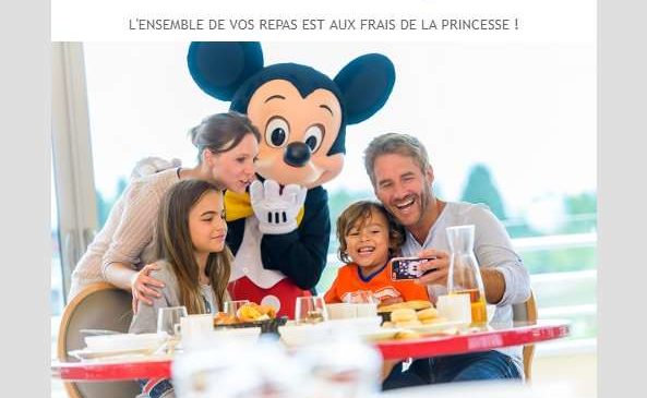 la pension complète gratuite chez Disneyland