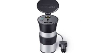 16,99€ onduleur convertisseur 12v – 220V / double USB pour allume cigare AUKEY PA-V39