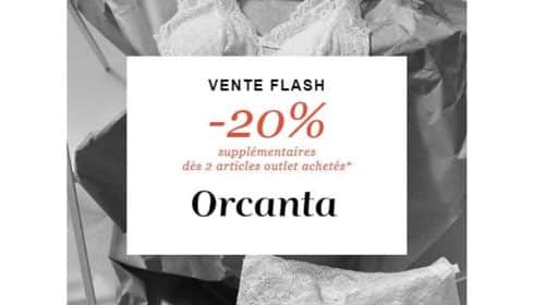 remise supplémentaire sur Outlet Orcanta 