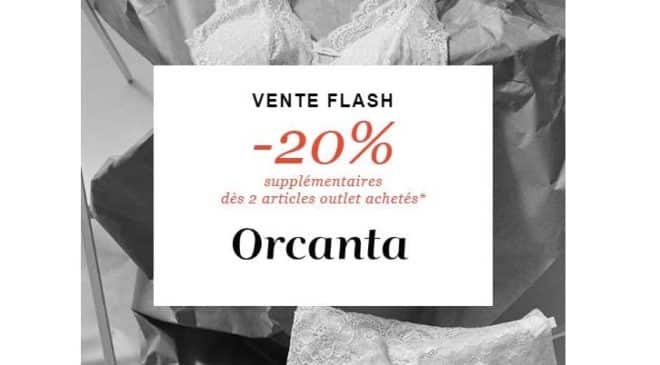 remise supplémentaire sur Outlet Orcanta