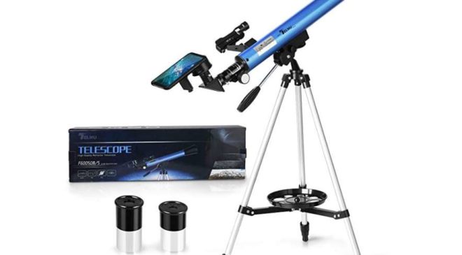 télescope astronomique Telmi x30 x40 avec trépied et porte-téléphone