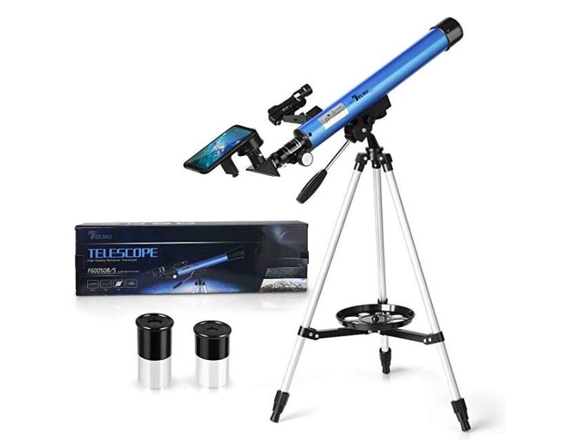 télescope astronomique Telmi x30 x40 avec trépied et porte-téléphone