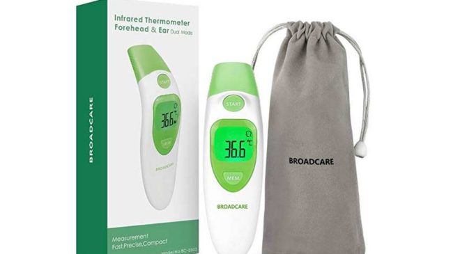 thermomètre infrarouge frontal et oreille BROADCARE pas cher